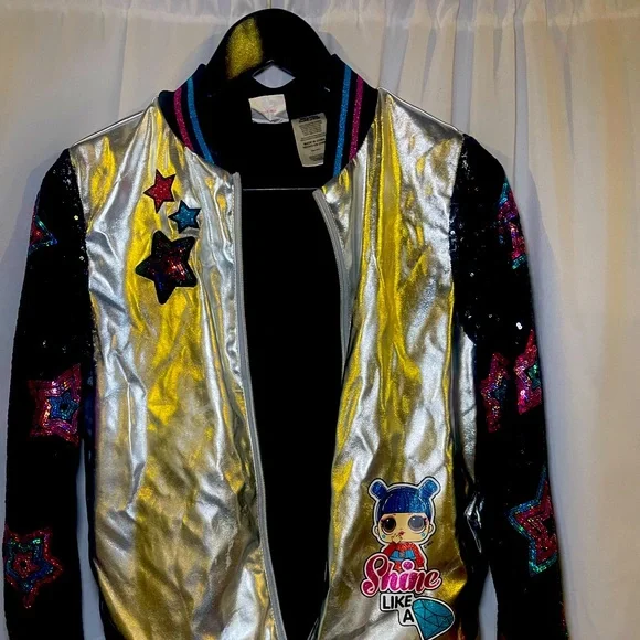 Lol Surprise! Ap Lic Lol Bomber Jacket Girl's Size 14/16-Pre-LOVED - Picture 2 of 7